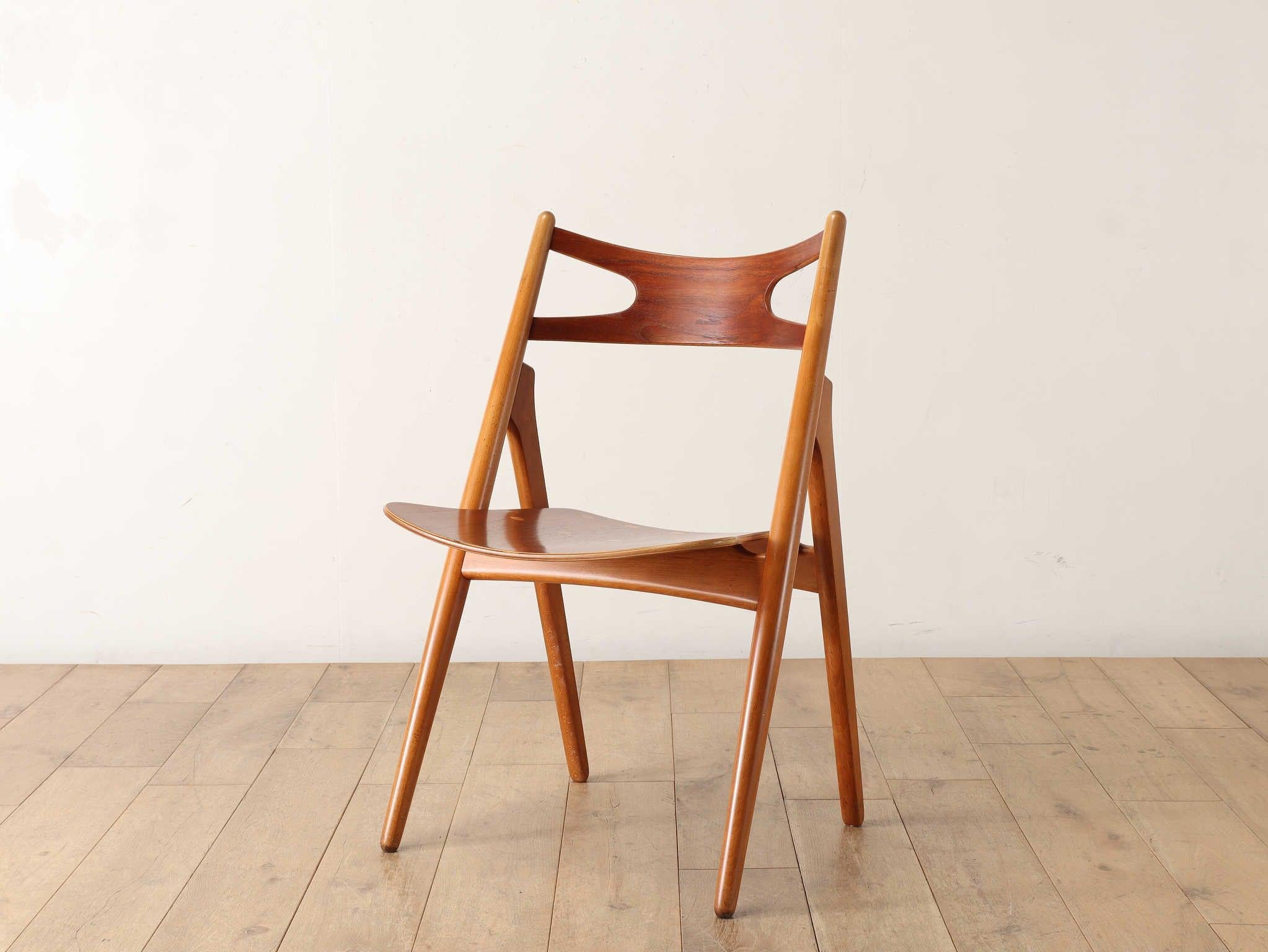 Hans J. Wegner, 'Sawbuck' CH29 chairs, teak and oak, Denmark 1950s 2