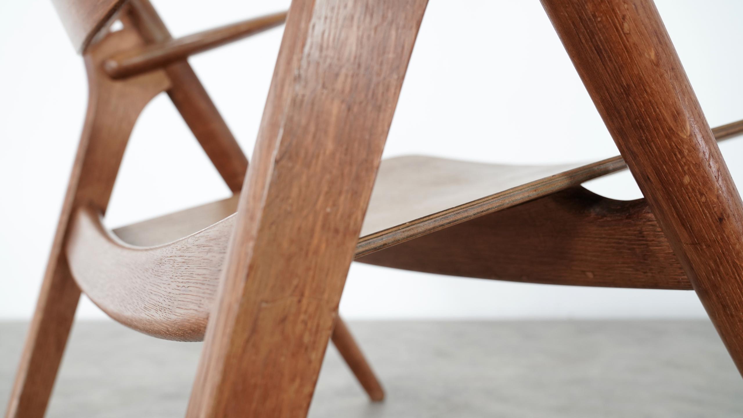 Hans J. Wegner, Sawbuck Chair in Oak 1951 for Carl Hansen, Denmark 6