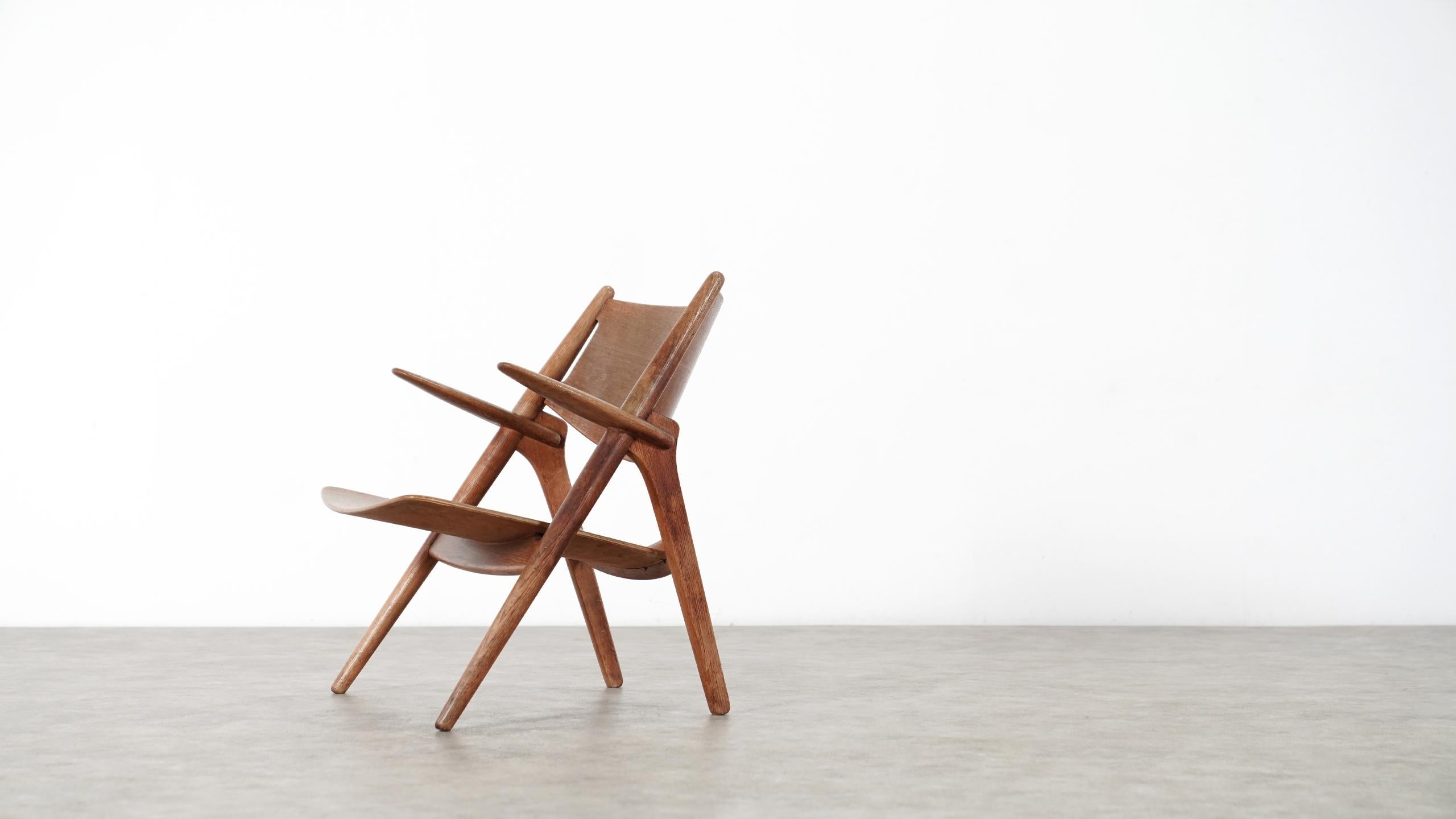 Hans J. Wegner, Sawbuck Chair in Oak 1951 for Carl Hansen, Denmark 7