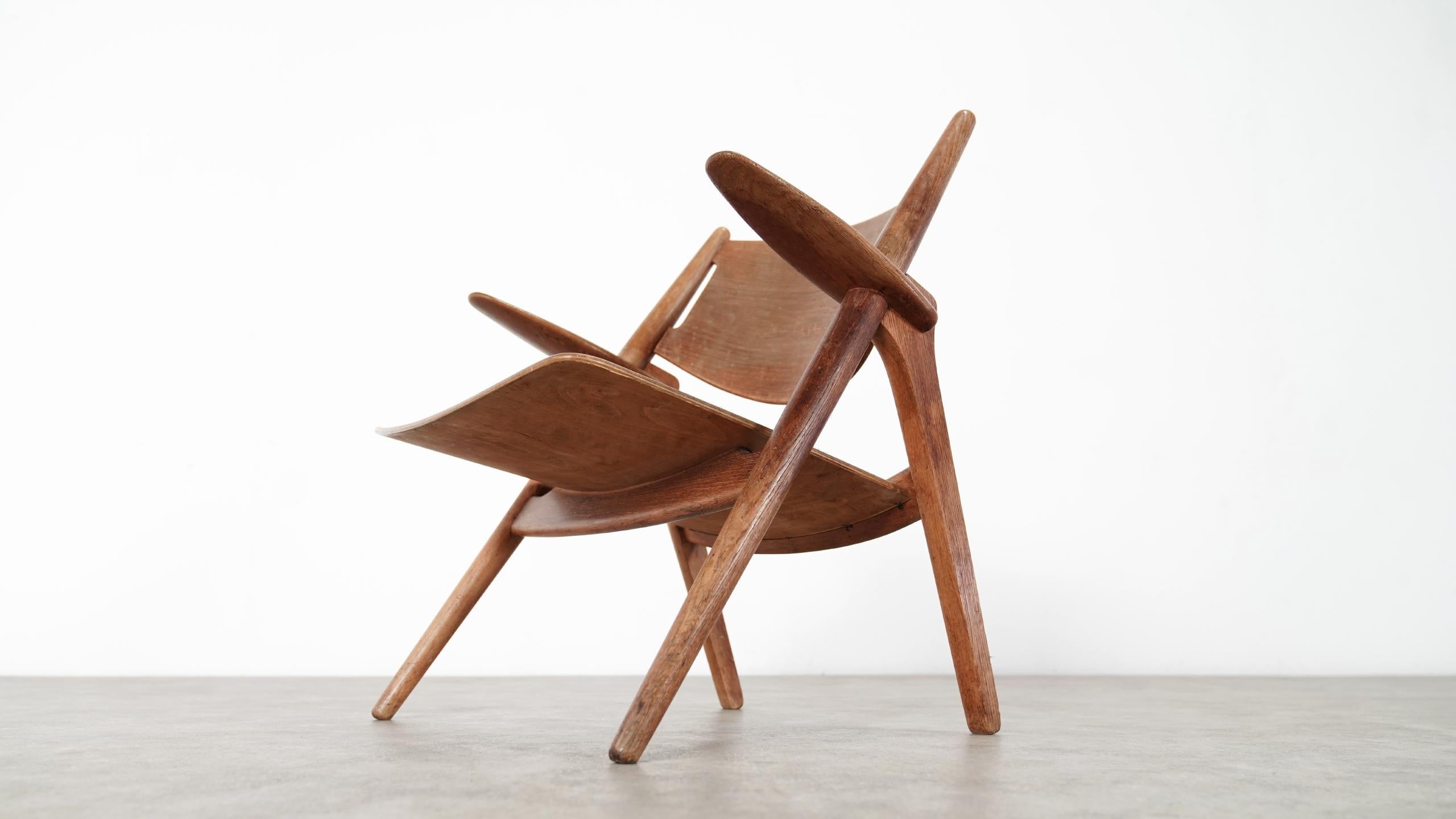Hans J. Wegner, Sawbuck Chair in Oak 1951 for Carl Hansen, Denmark 9