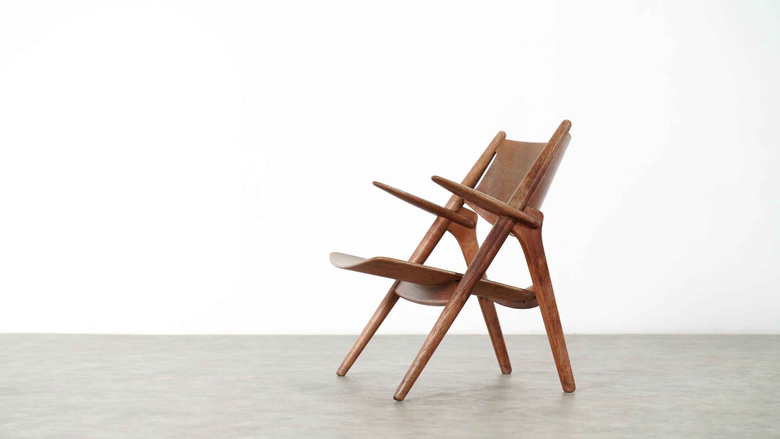 Hand-Crafted Hans J. Wegner, Sawbuck Chair in Oak 1951 for Carl Hansen, Denmark