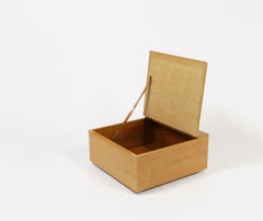 Hans J. Wegner Coffre à couvertures en chêne et acajou:: modèle GE20:: de style scandinave moderne