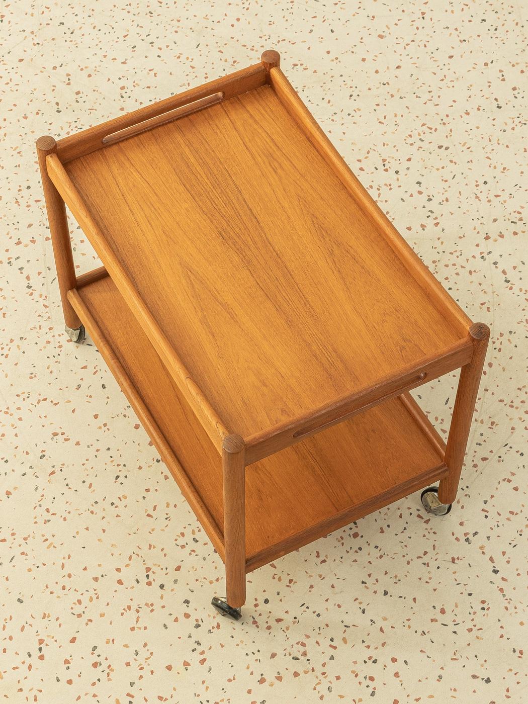 Danish Hans J. Wegner Serving Trolley Manufactured by Andreas Tuck, 1960s Denmark