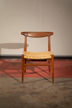 Hans J Wegner, set of 6 chairs in guinea cane, 1960s