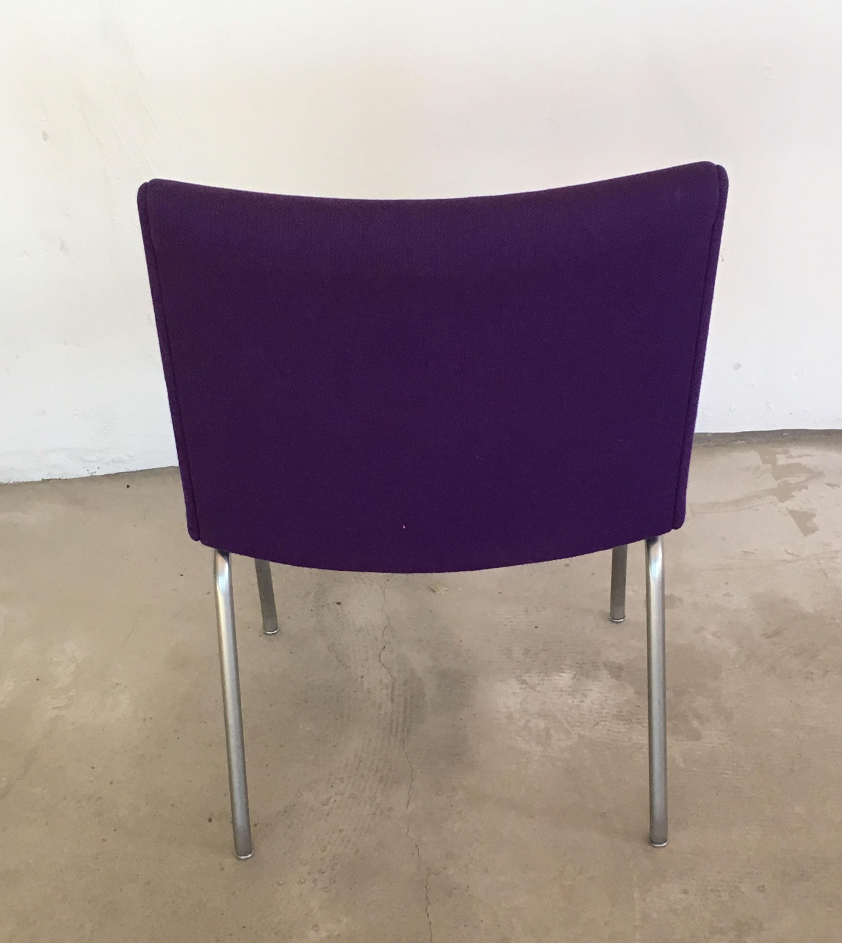 Steel Hans J. Wegner Set of 10 Airport Chairs by A.P. Stolen Inc. Re-Upholstery For Sale