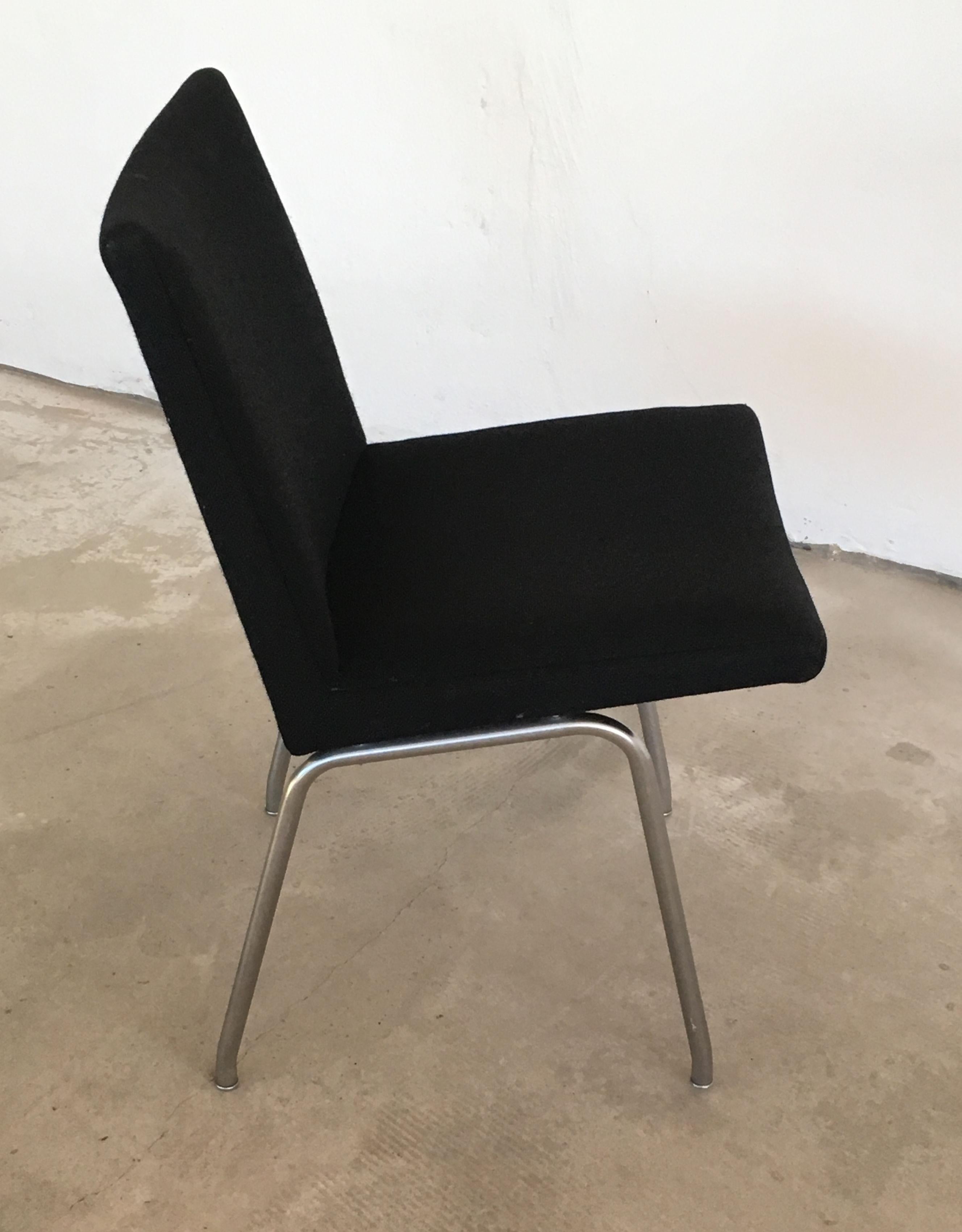 Hans J. Wegner Set of 10 Airport Chairs by A.P. Stolen Inc. Re-Upholstery For Sale 2