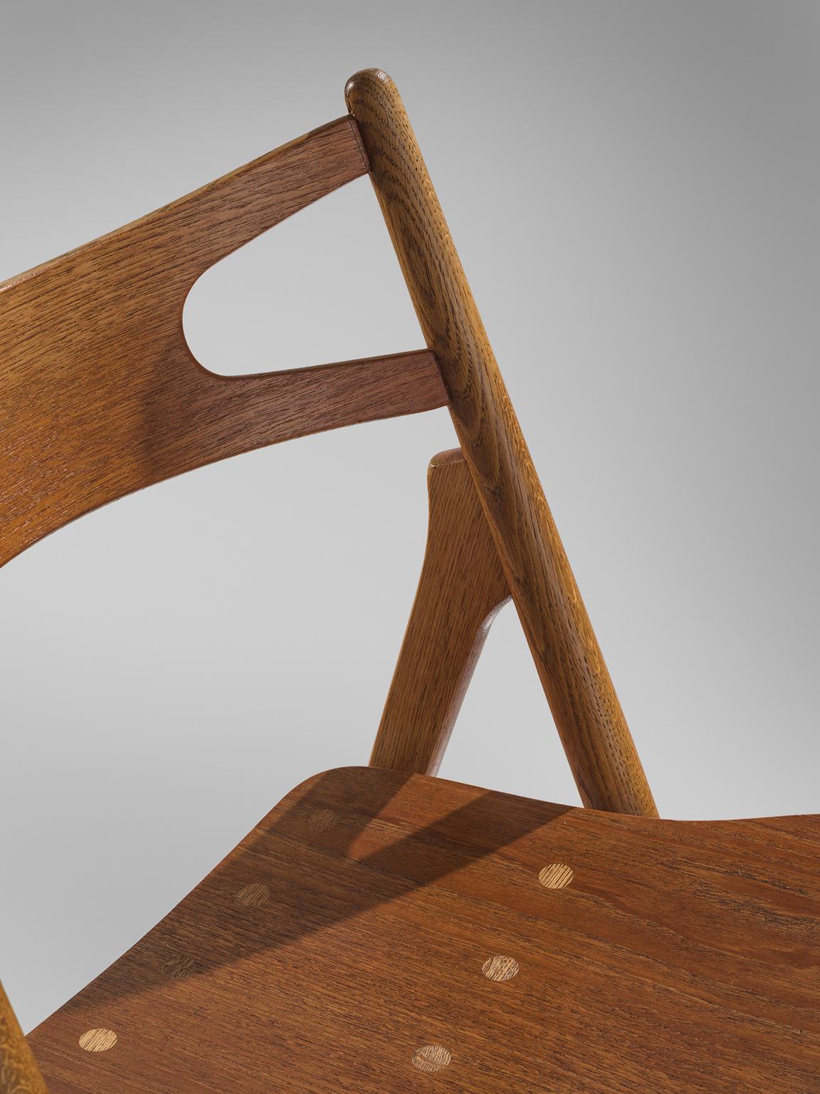 Hans J. Wegner Set of Eight Matching Sawbuck Chairs 1