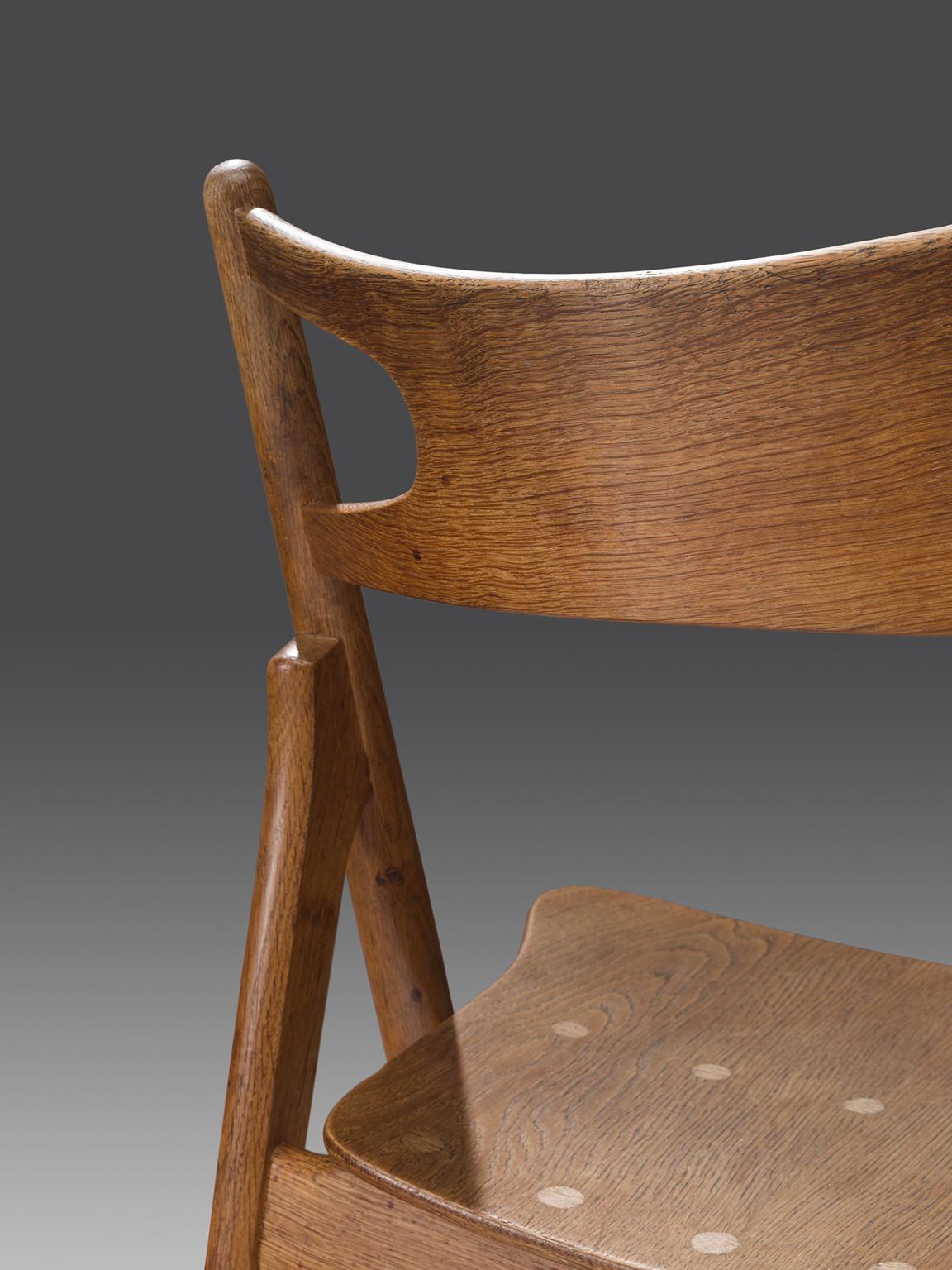 Hans J. Wegner Set of Eight Matching 'Sawbuck' Chairs 1