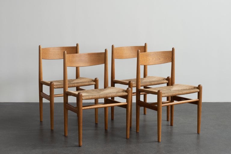 Hans J. Wegner Set of Four Chairs For Carl Hansen and Son For Sale at  1stDibs
