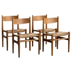 Hans J. Wegner Set of Four Chairs For Carl Hansen & Son