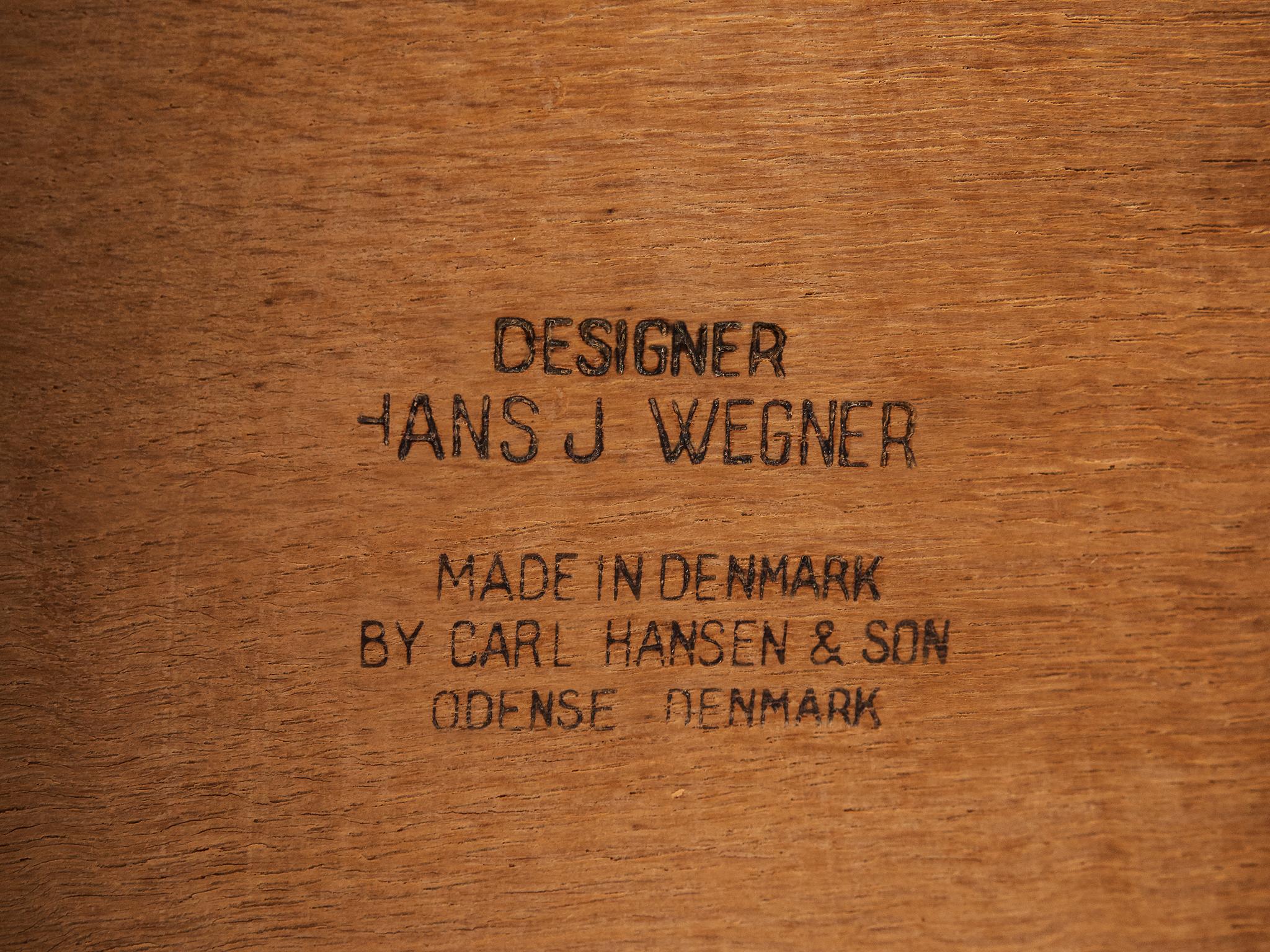 Hans J. Wegner Set of Four 'Sawbuck' CH29 Chairs 3