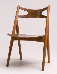 Hans J. Wegner Set of Four Sawbuck Chairs
