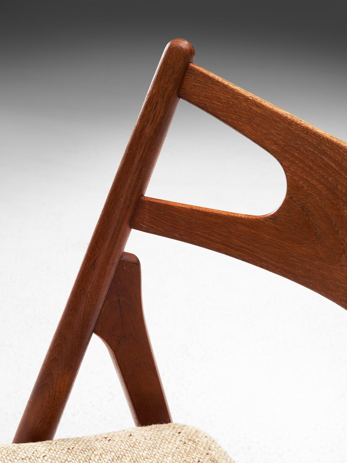 Mid-20th Century Hans J. Wegner Sawbuck Chairs