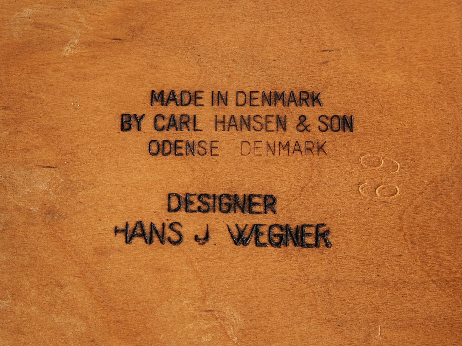 Fabric Hans J. Wegner Sawbuck Chairs