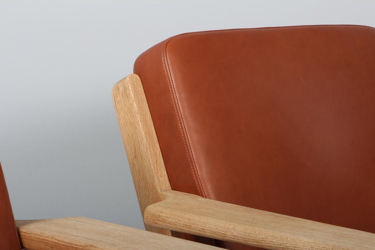 Mid-20th Century Hans J. Wegner, Set of Lounge Chairs, Model 290, Oak