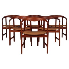 Hans J. Wegner, ensemble de six fauteuils PP205, Danemark.