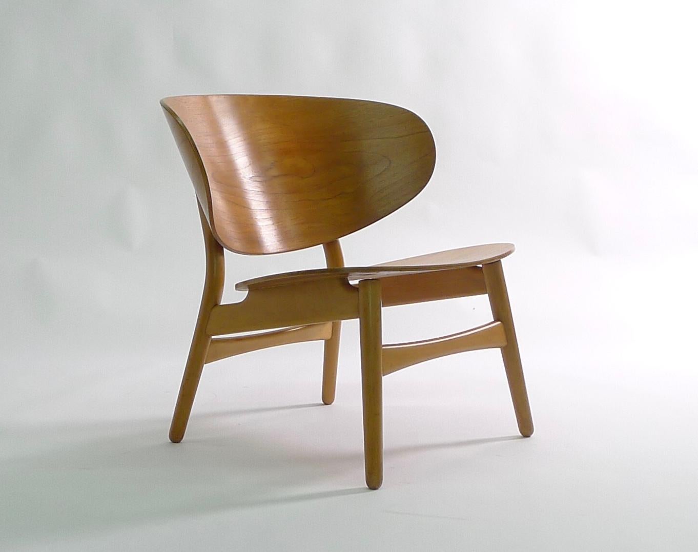Woodwork Hans J Wegner Shell Chair, Model Fh1936, Made by Fritz Hansen, Design, 1948