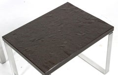 Hans J. Wegner Side Tables, Model JH 800, Slate and Steel, Johannes Andersen