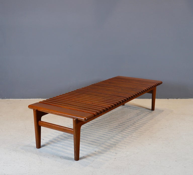 Danish Hans J. Wegner Slatted Bench or Coffee Table, 1950s For Sale