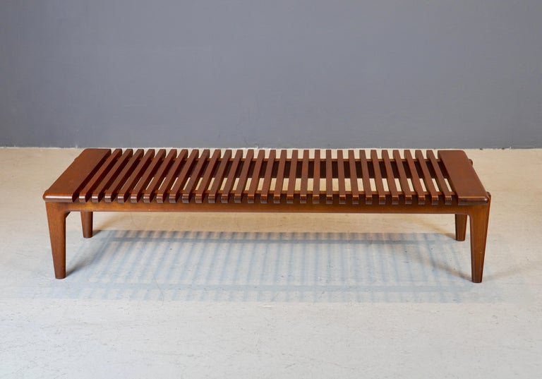 Mid-20th Century Hans J. Wegner Slatted Bench or Coffee Table, 1950s For Sale