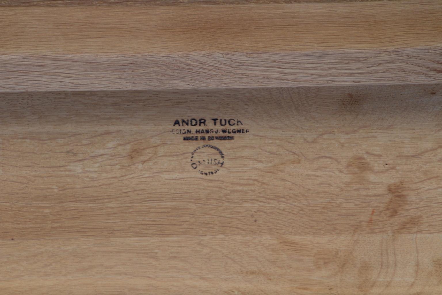 Danish Hans J. Wegner Sofa Table, Model AT15, Solid Oak, Andreas Tuck