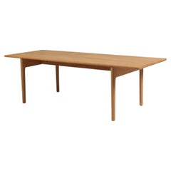 Hans J. Wegner Sofa Table, Model AT15, Solid Oak, Andreas Tuck