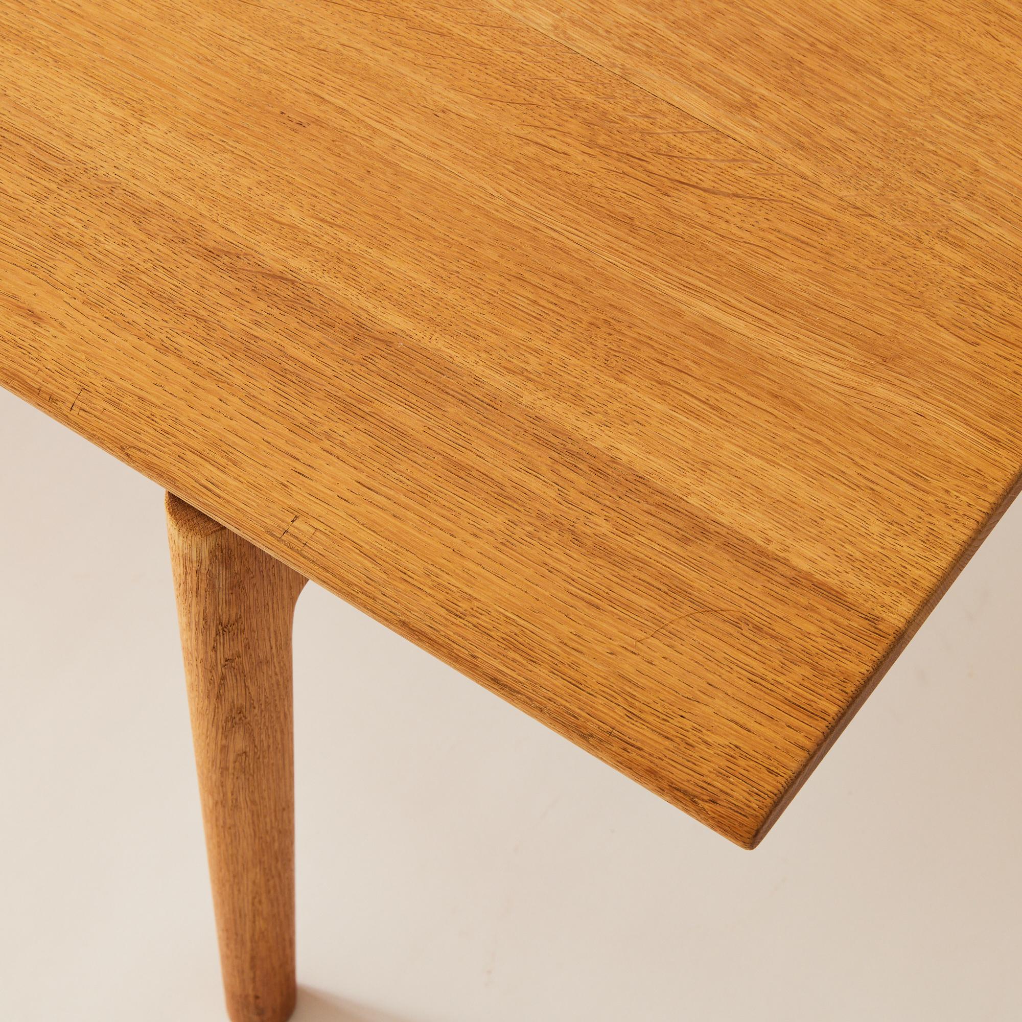 20th Century Hans J. Wegner Solid Oak Coffee Table, Andreas Tuck, 1960's For Sale