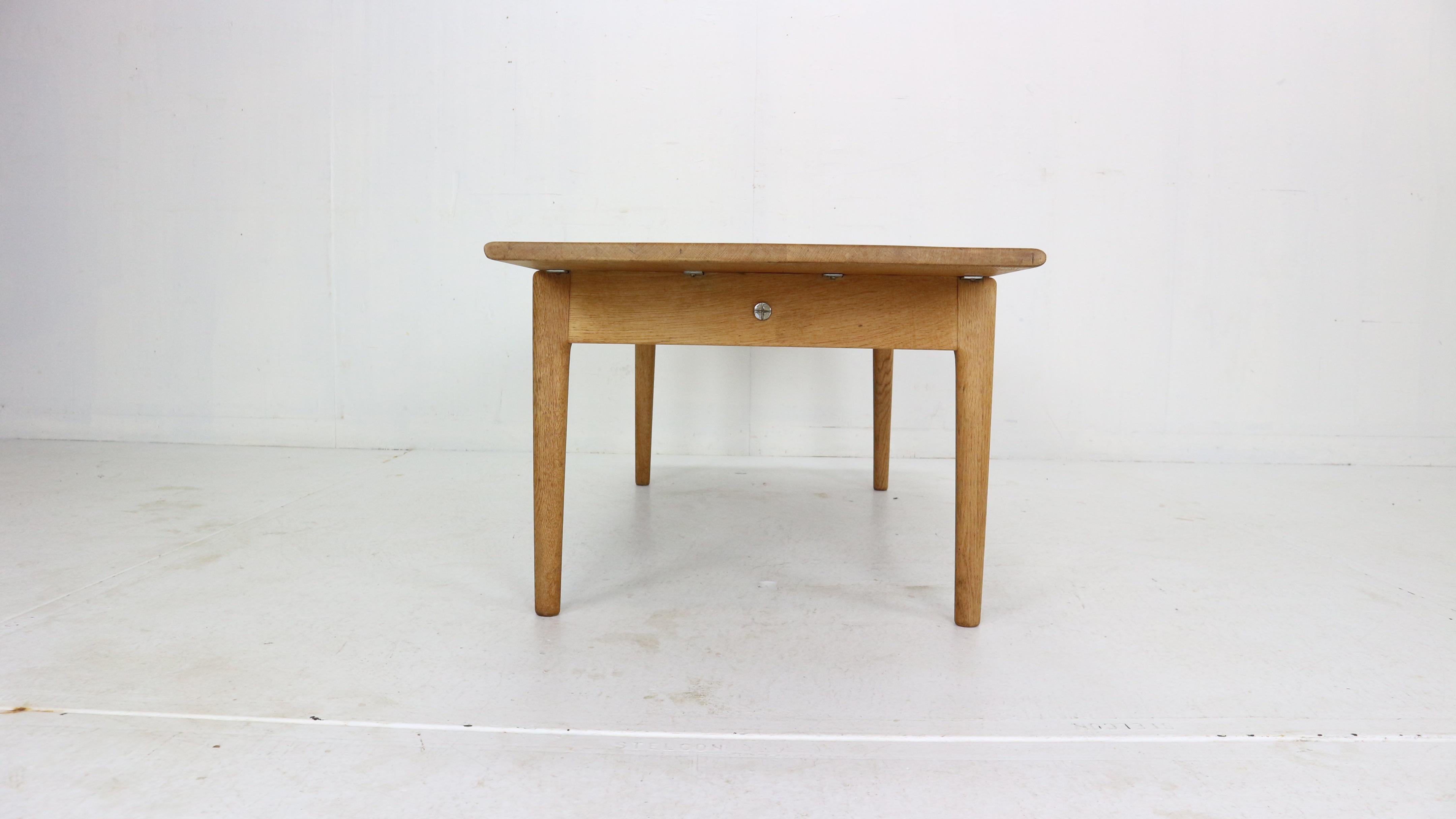 Hans J Wegner Solid Oak Coffee Table 