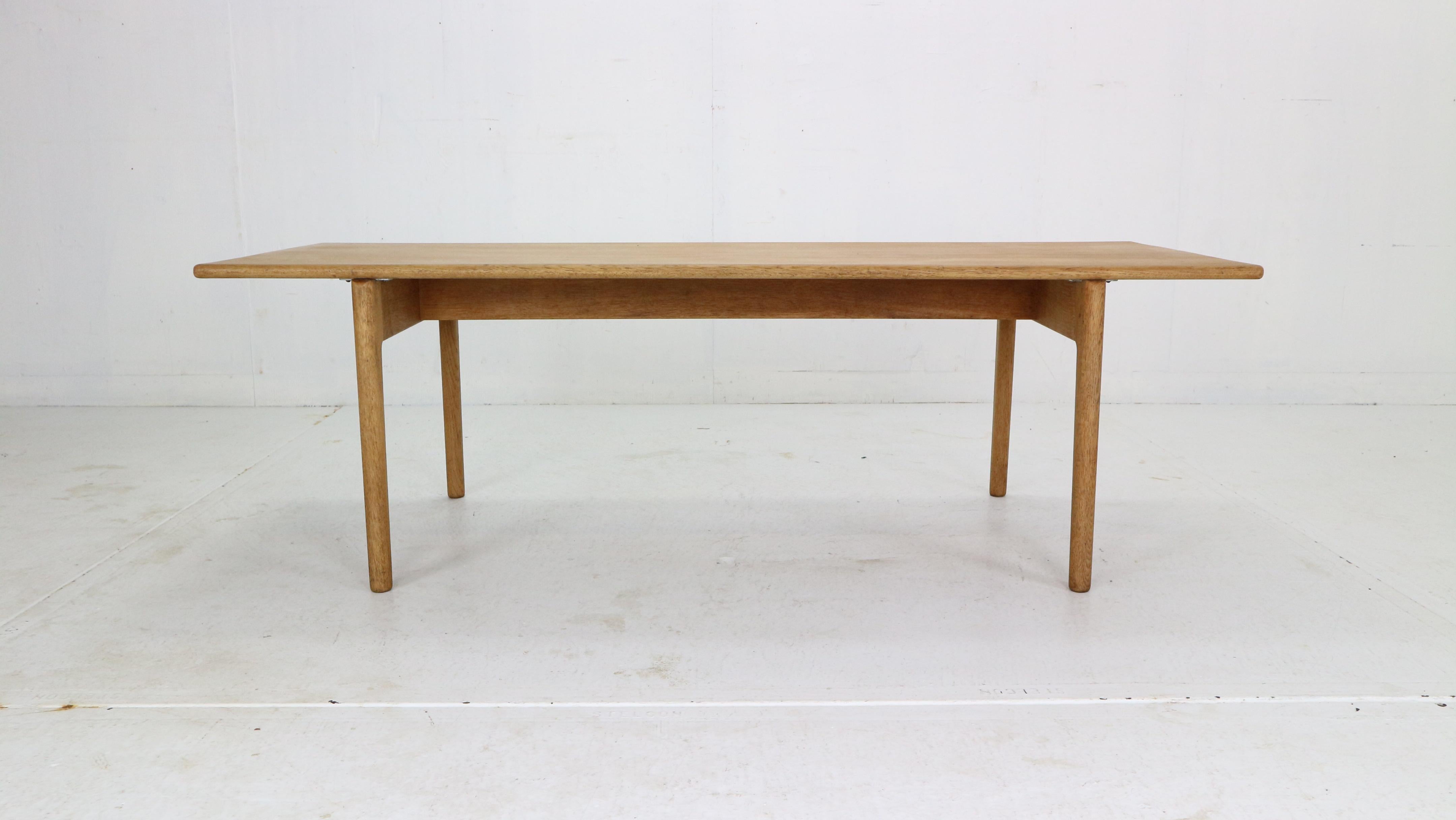 Danish Hans J Wegner Solid Oak Coffee Table 