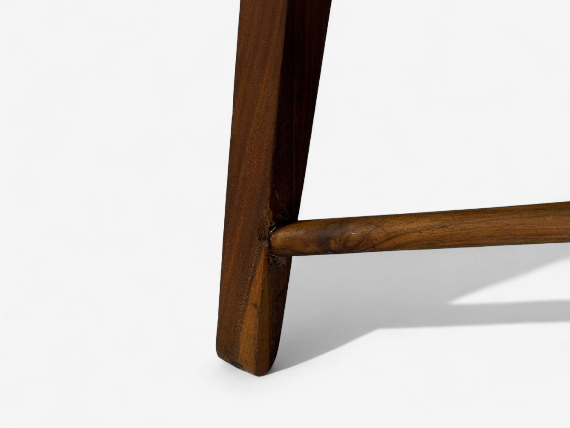 Divano in stile Hans J. Wegner, teak, similpelle, Danimarca, anni '50 in vendita 3