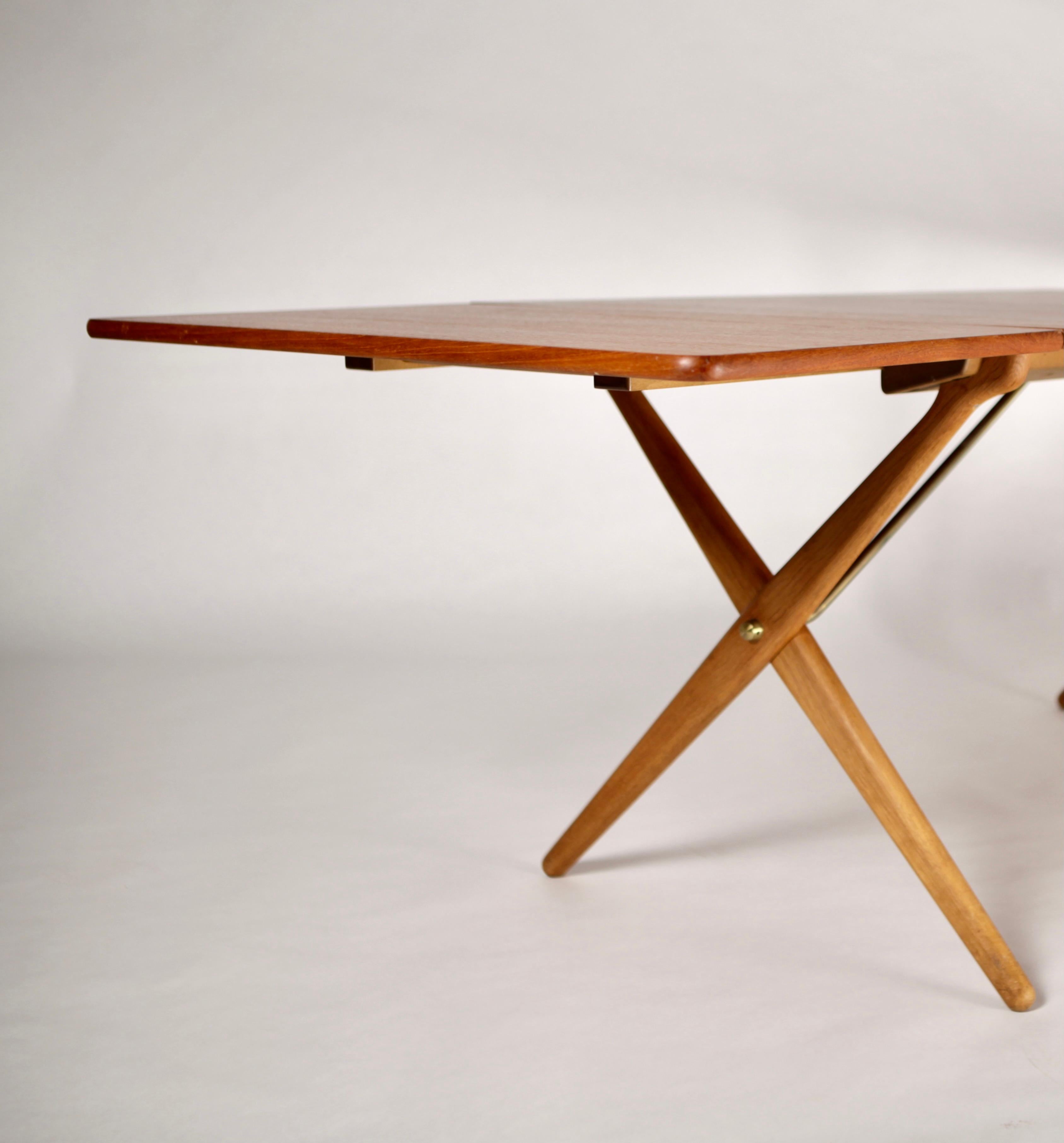 Danish Hans J. Wegner, Table AT-303 in Oak & Teak, Denmark, 1950s