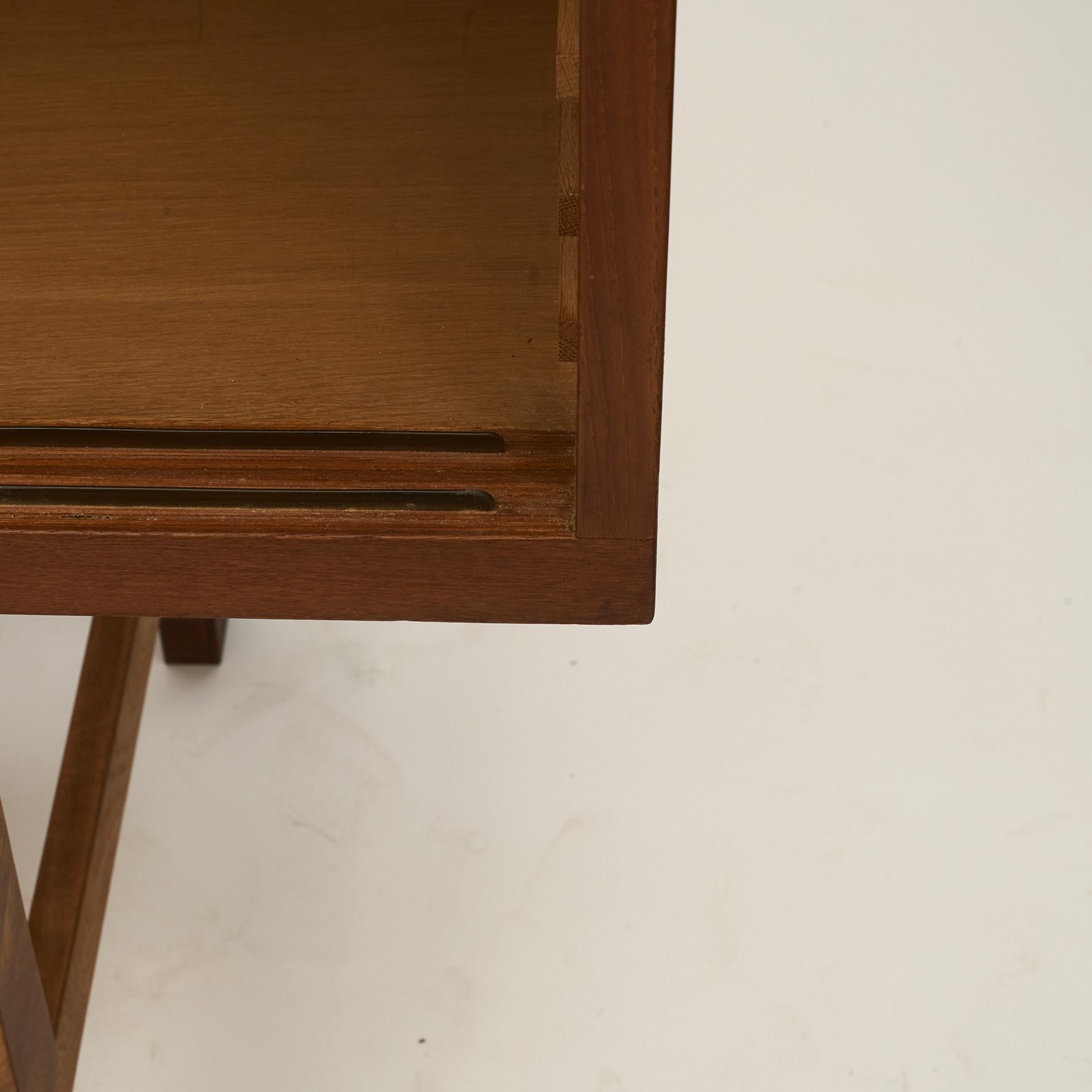 Hans J. Wegner, Tall Sideboard in Oak with Doors of Cane 4