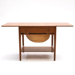 Hans J. Wegner Teak At-33 Sewing Table