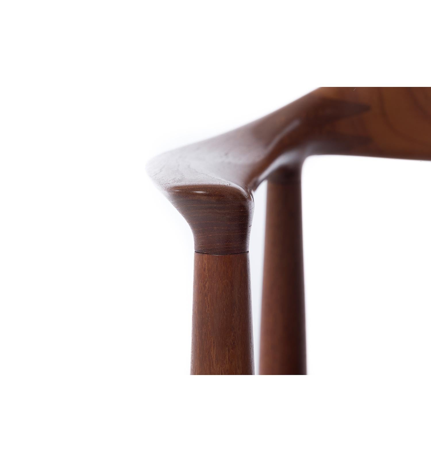 Hans J Wegner Teak 'Round' JH501 Dining Chairs, Set of 8 3