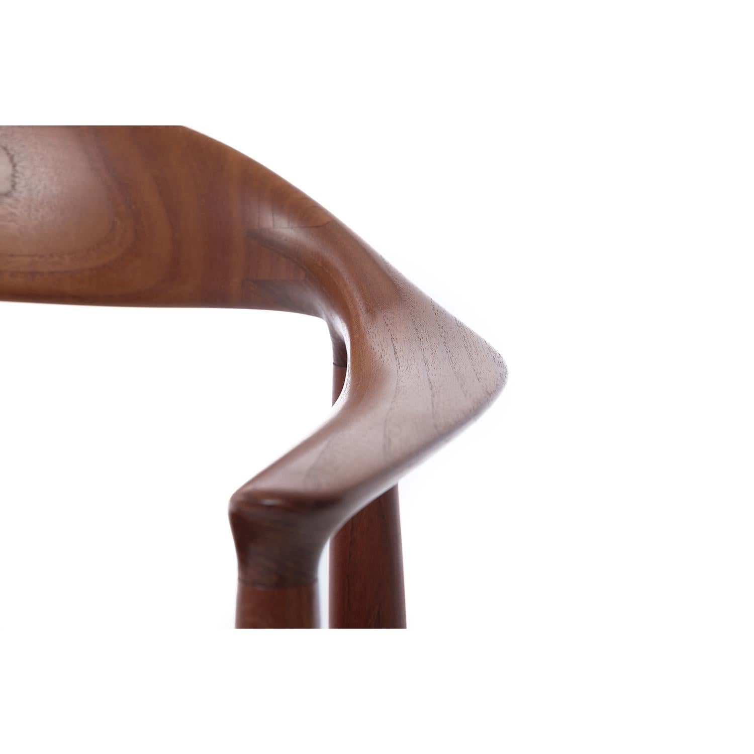 Hans J Wegner Teak 'Round' JH501 Dining Chairs, Set of 8 2
