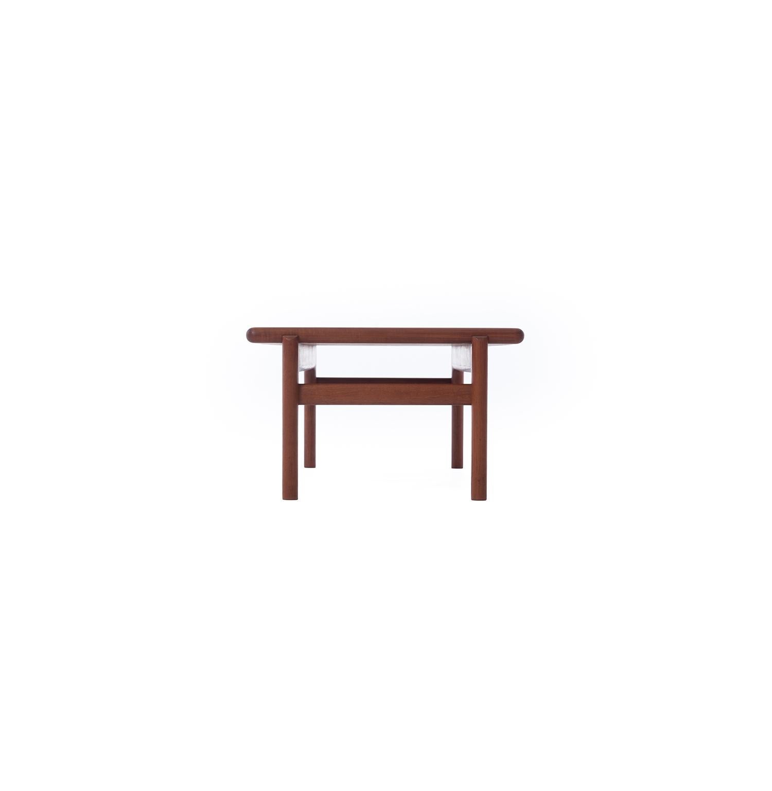 teak slatted bench