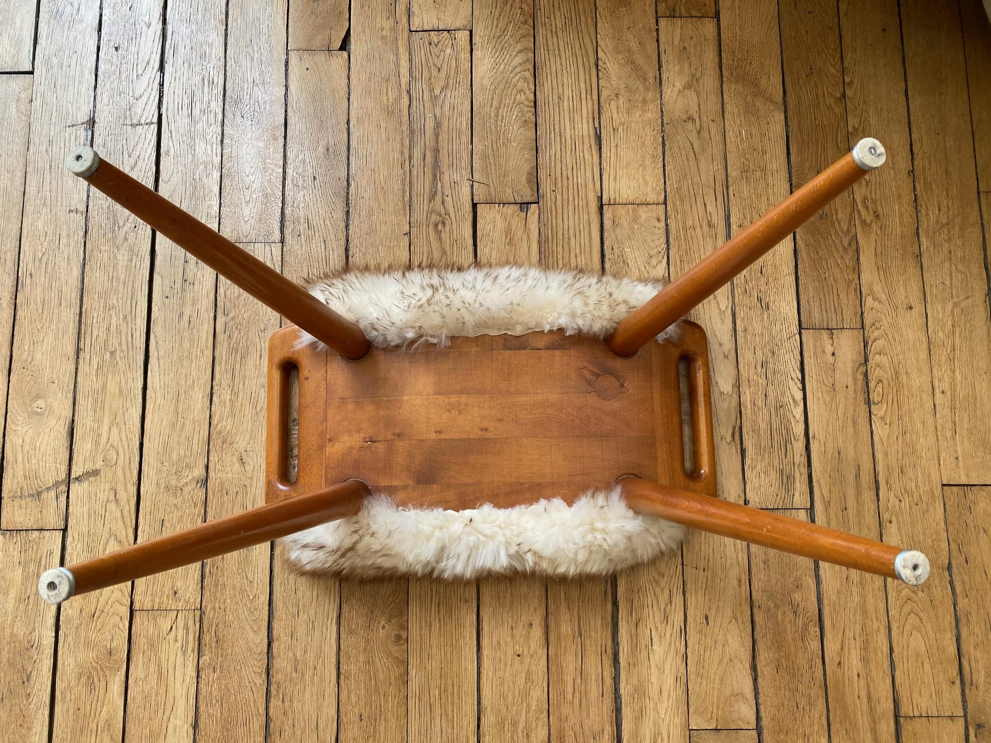 Hans J. Wegner Teak Stool AP29 5