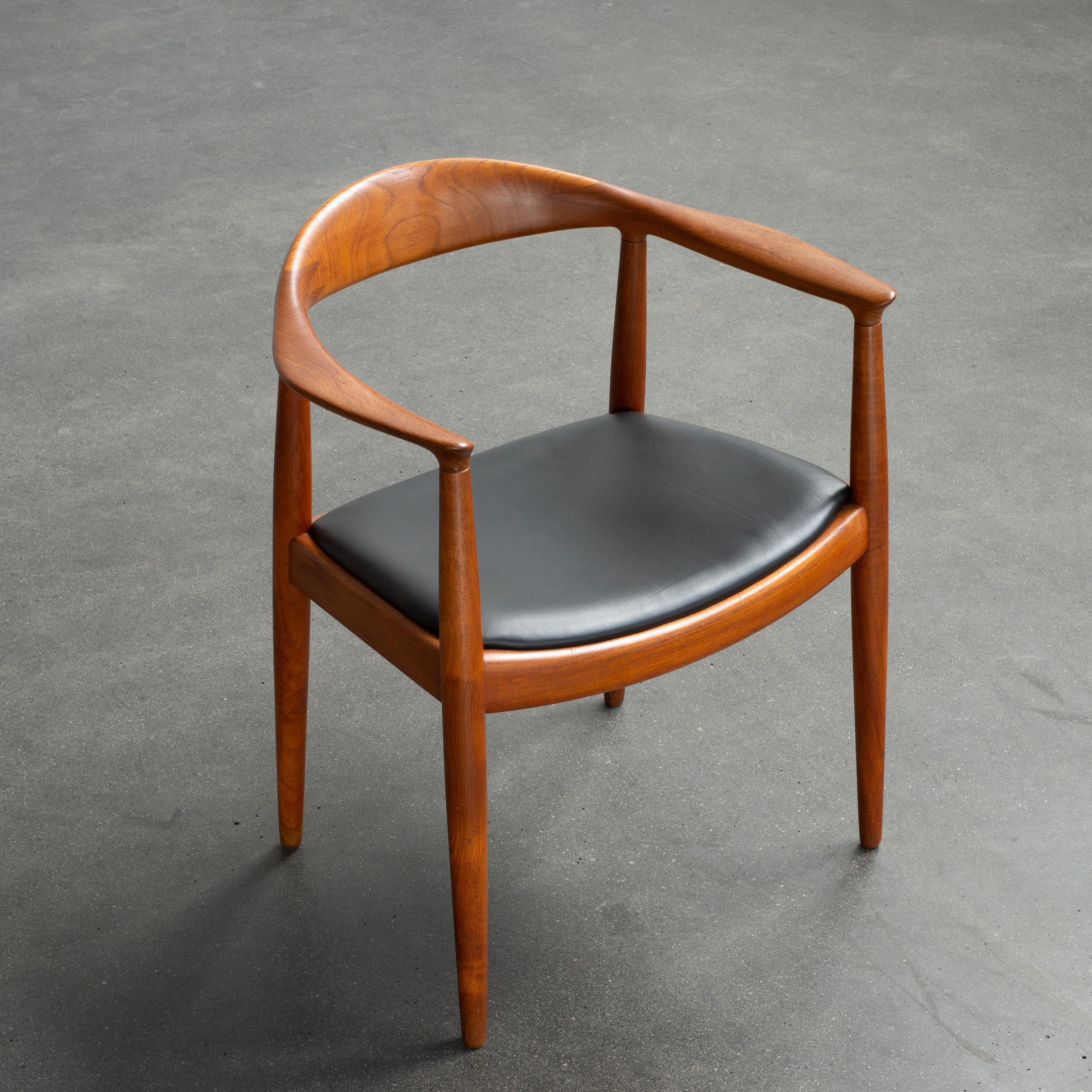 The Chair (la chaise) de Hans J. Wegner en teck pour Johannes Hansen Bon état - En vente à Copenhagen, DK