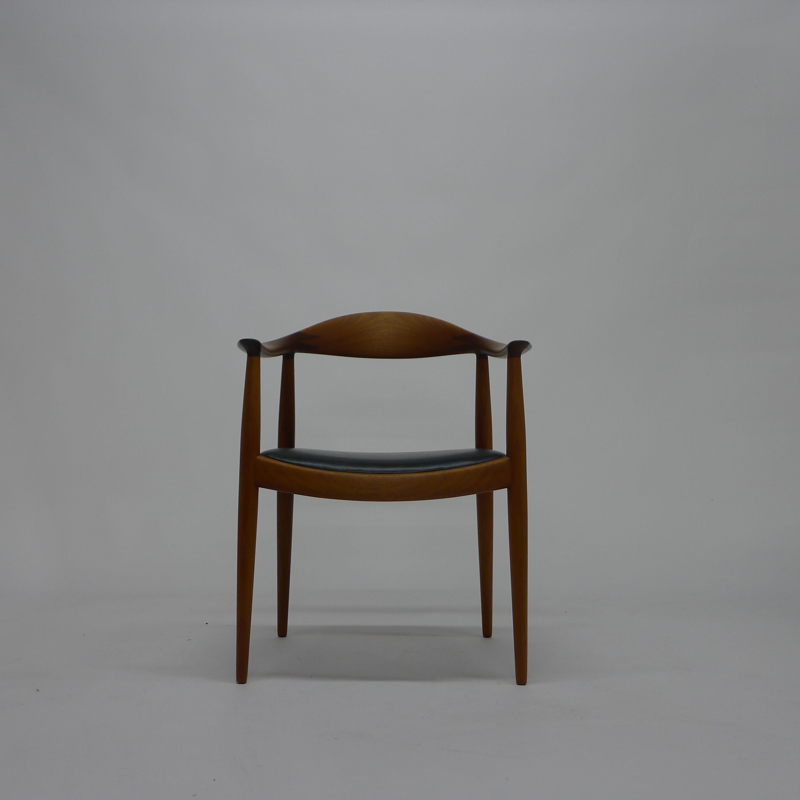Danish Hans J Wegner, the Chair/Round Chair, Design 1949, for Johannes Hansen, Denmark For Sale