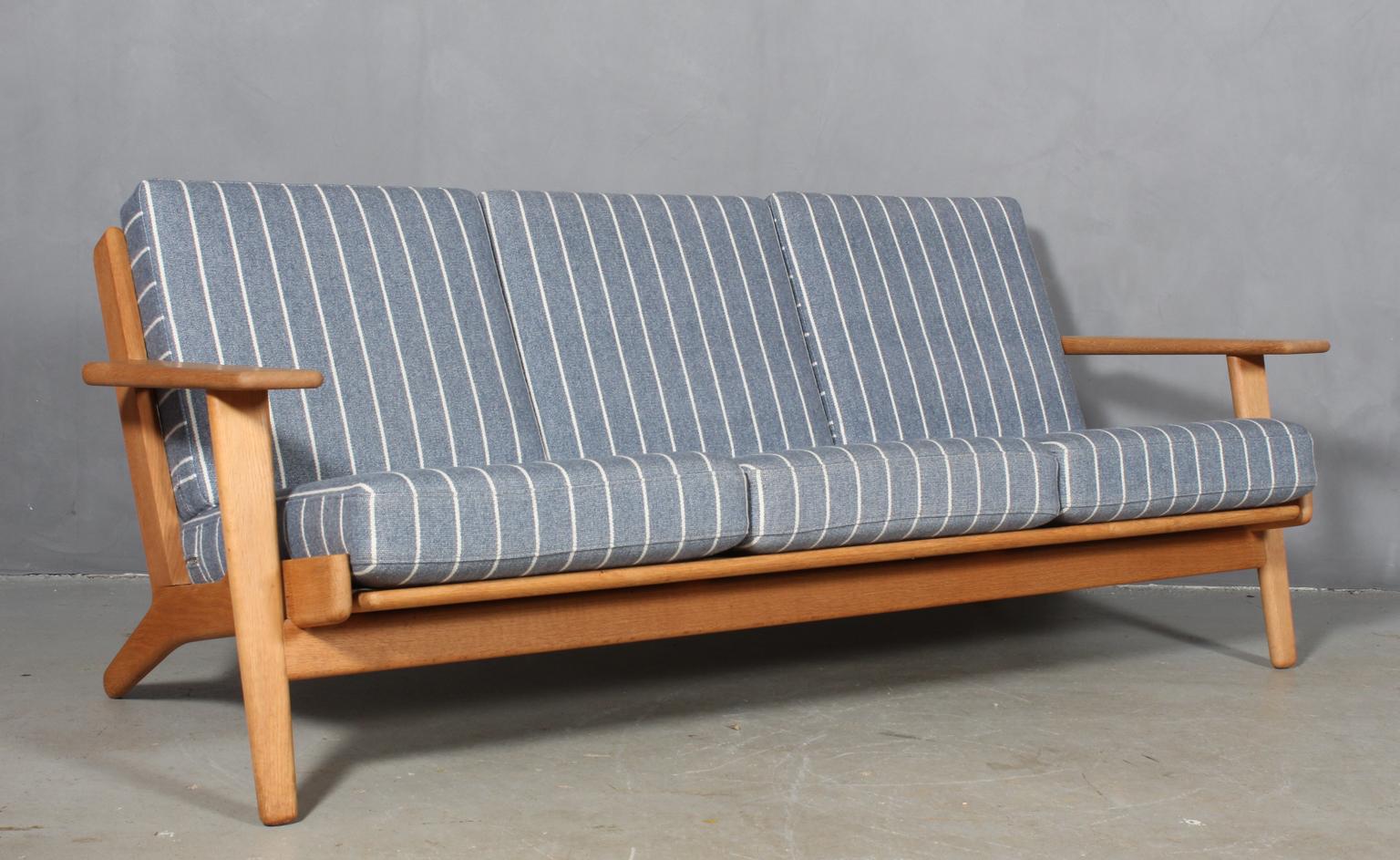 Mid-Century Modern Hans J. Wegner, Three and Two-Seat Sofa, Model 290, Oak