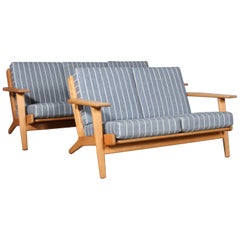 Hans J. Wegner, Three and Two-Seat Sofa, Model 290, Oak