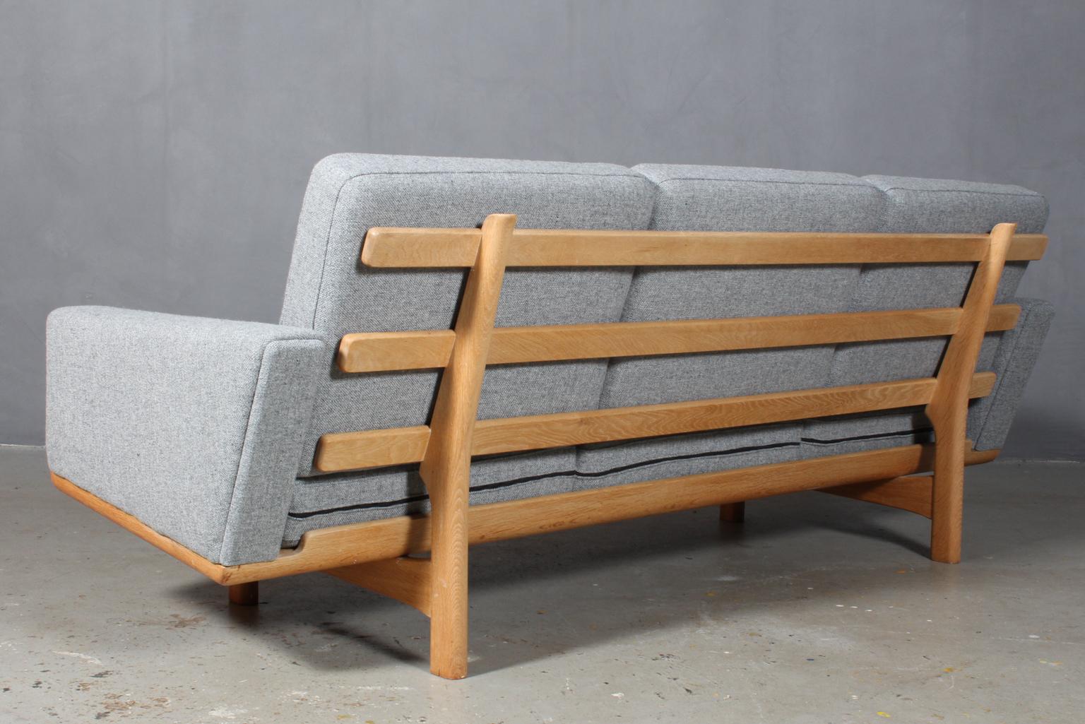 Danish Hans J. Wegner Three-Seat Sofa For Sale