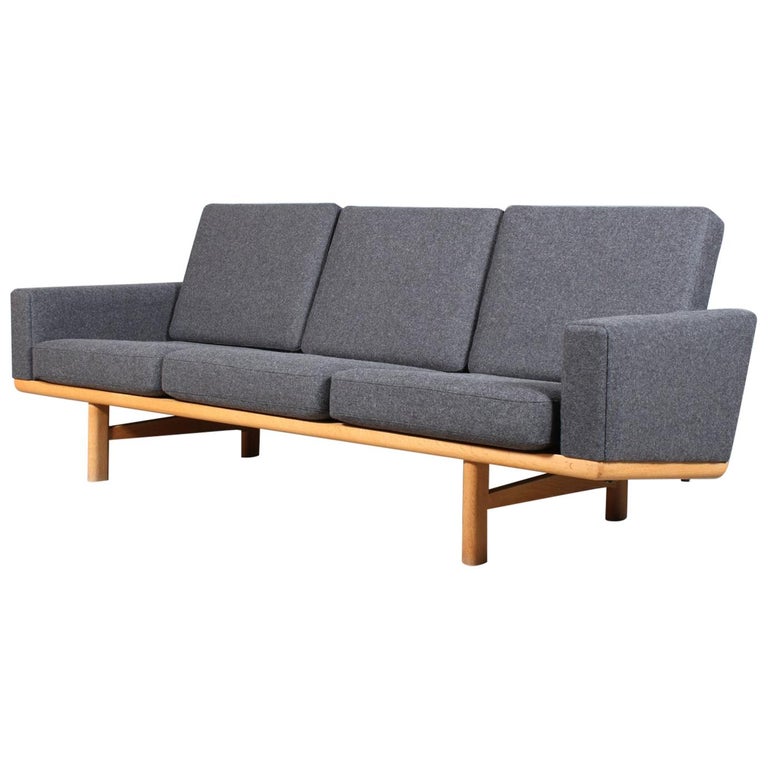 Hans J. Wegner Three-Seat Sofa For Sale