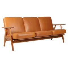 Hans J. Wegner, Three-Seat Sofa, Model 240, Oak
