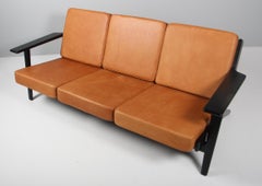 Hans J. Wegner, Three-Seat Sofa, Model 290, Oak