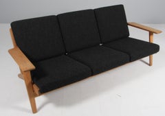 Hans J. Wegner, Three-Seat Sofa, Model 290, Oak