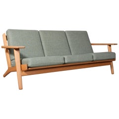 Hans J. Wegner, Three-Seat Sofa, Model 290, Oak