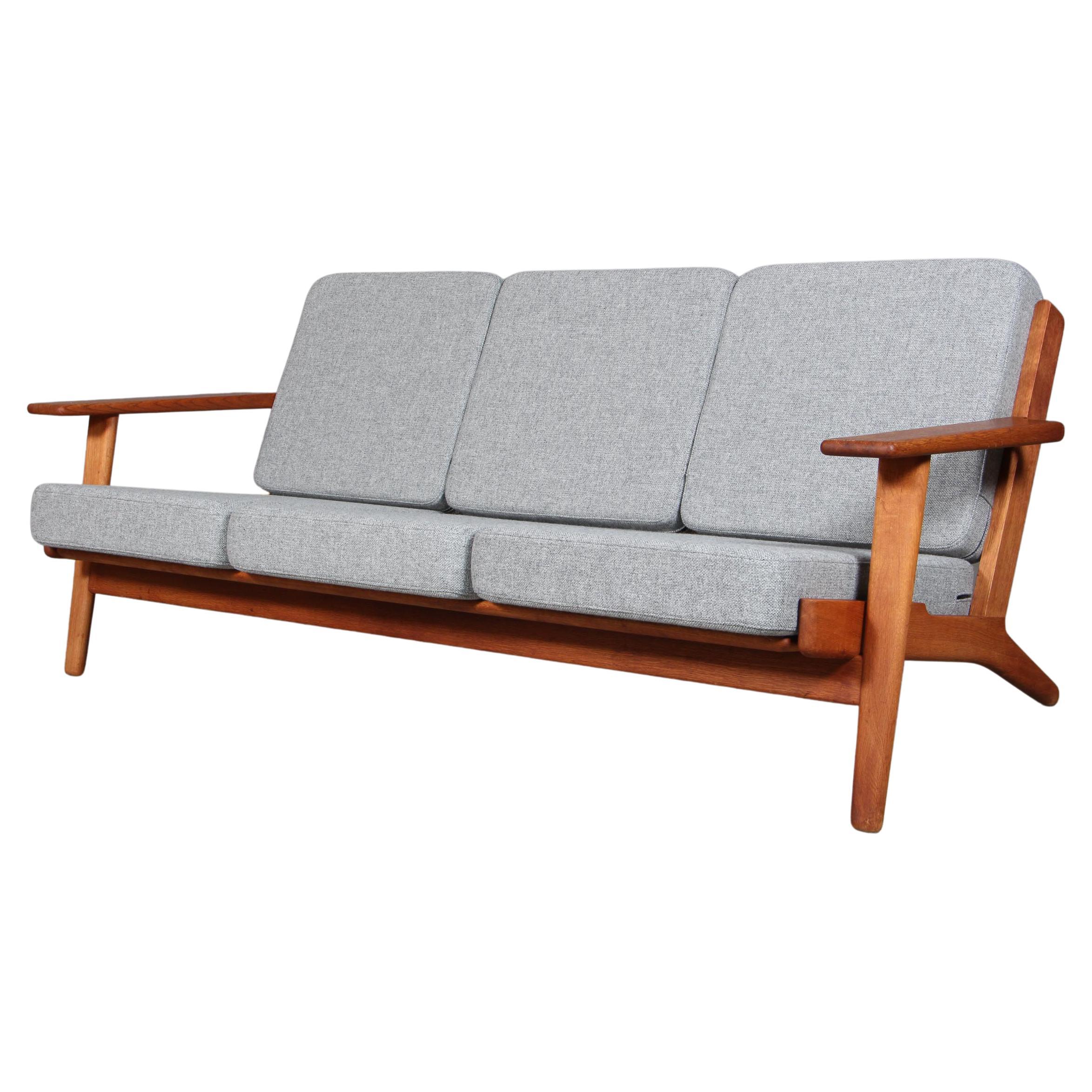 Hans J. Wegner, Three-Seat Sofa, Model 290, Oak