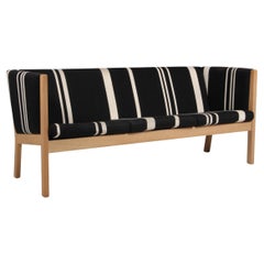 Hans J. Wegner Three-Seat Sofa, model GE285/3 Oak 
Savak wool