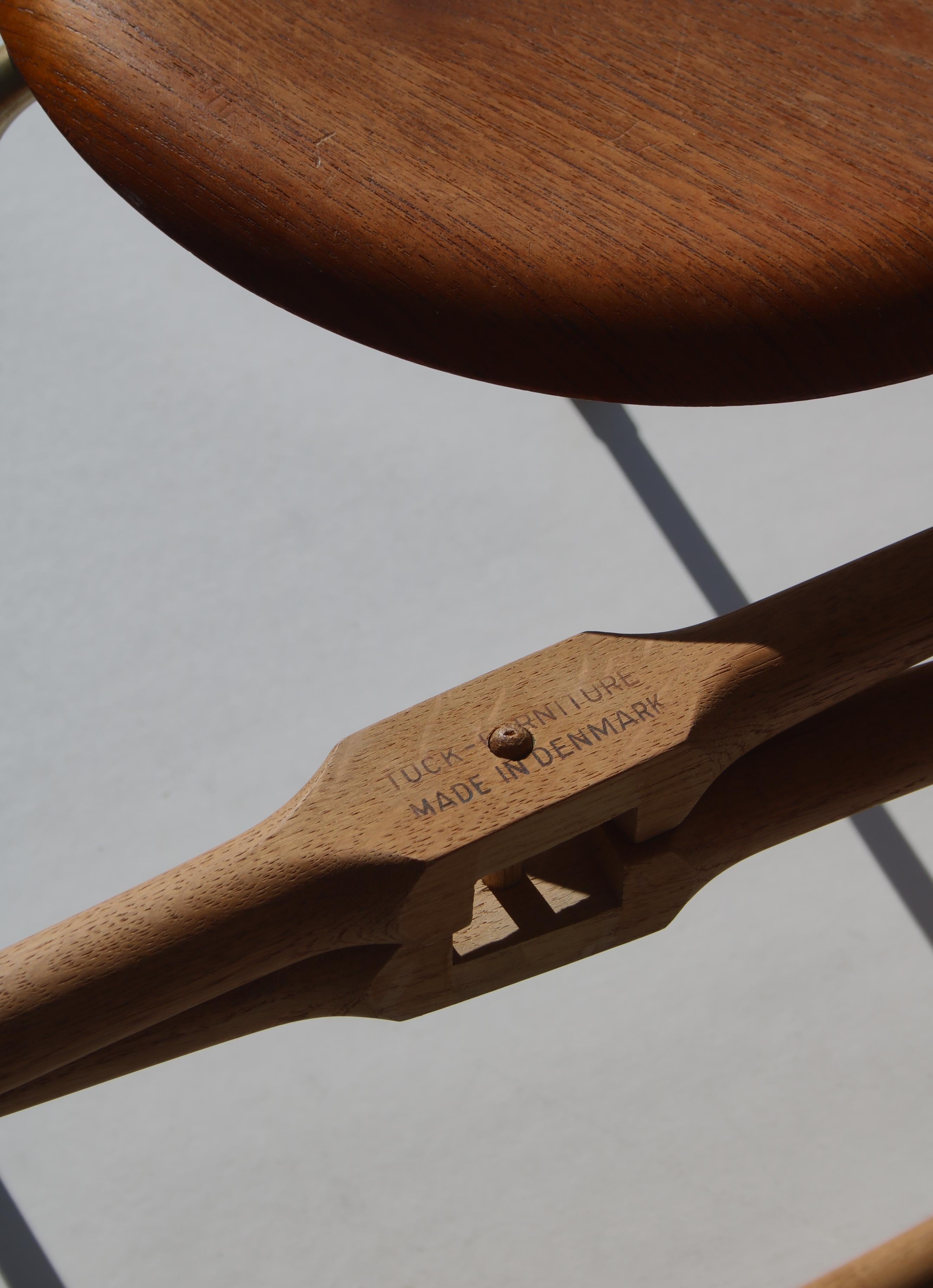 Hans J. Wegner Tray Folding Table in Solid Oak by Andreas Tuck, Denmark, 1950s 1